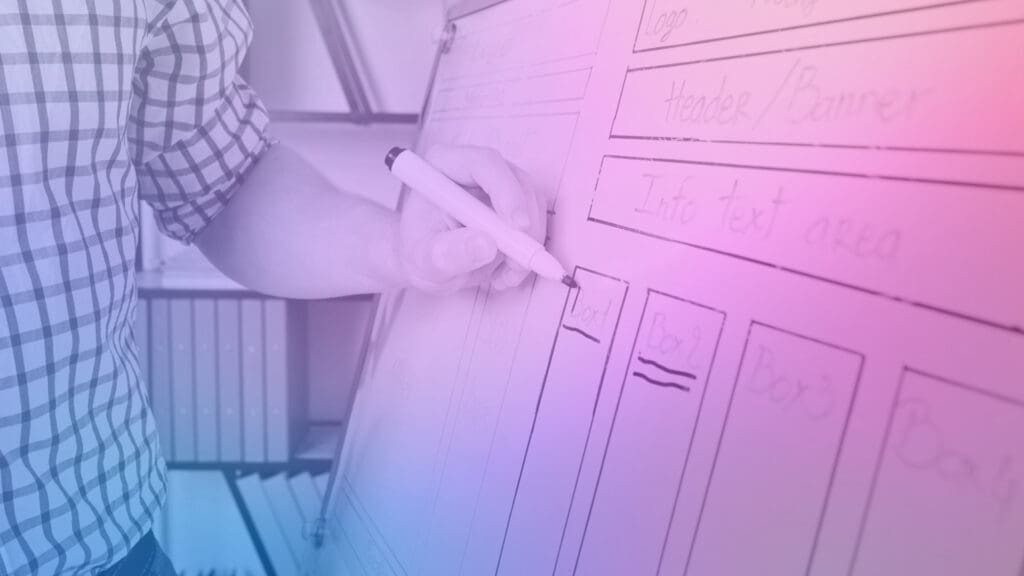 Web designer focusing on conversion-oriented design elements on a website, enhancing online sales strategy