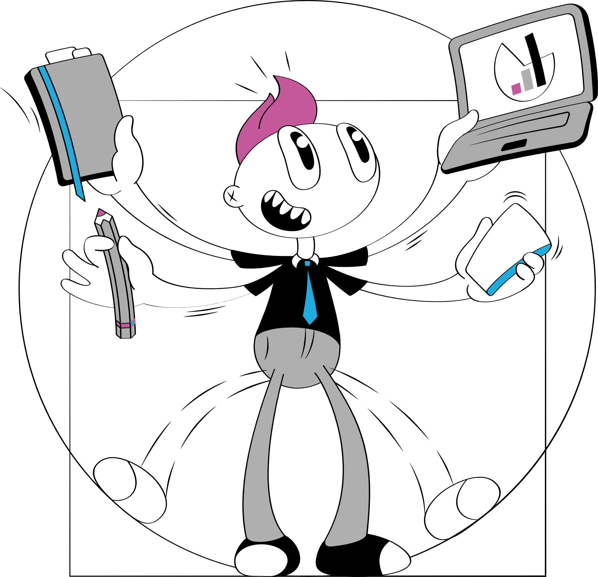 Looney Vitruvian web designer