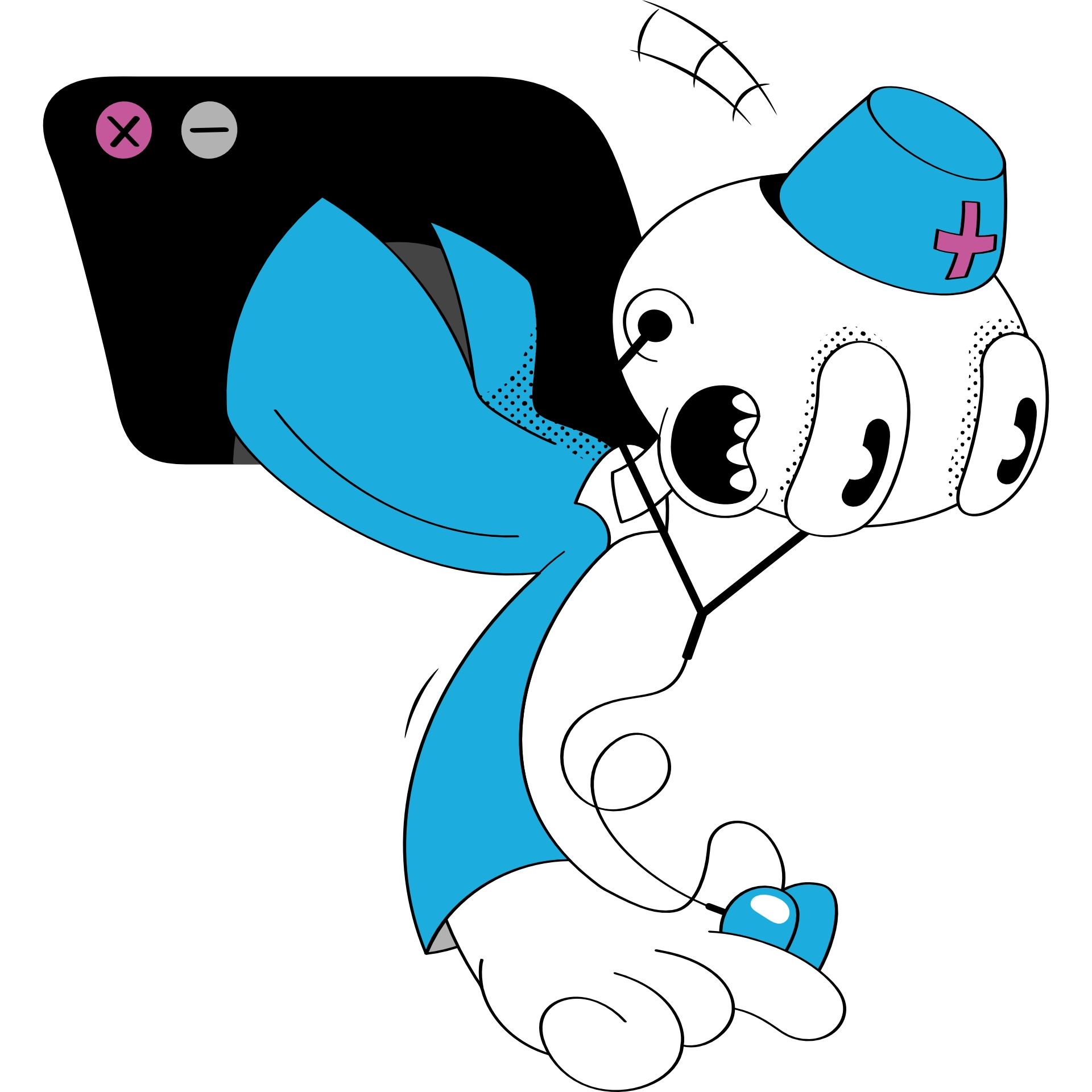 Looney web doctor diagnosing problems